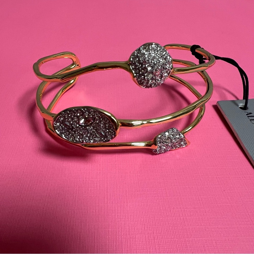 Alexis Bittar Solanales Crystal Orbiting Cuff Bracelet NWT